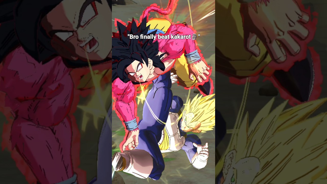 "Гоку в форме ULTRA SSJ4 получил по заслугам от Супер Сайяна Вегеты😈💥" (Dragon Ball Legends) 