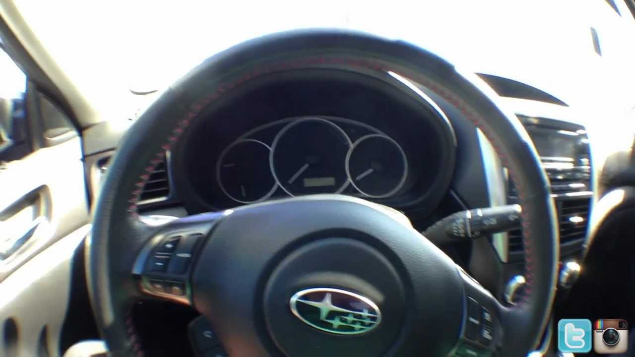 2011 Subaru Wrx Interior And Camera Mount Positions