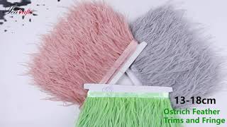 8-10cm | 10-15cm | 13-18cm Fluffy and Soft Ostrich Feather Fringe Trims for DIY Sewing Crafts screenshot 4