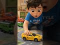 Child Playing with Toy Cars, Trains and Airplanes | Cute Cartoon Kids Video