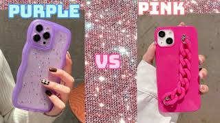 Puple vs Pink | Pink vs Puple | Choose one (pisk one) Which one is your Favourite.