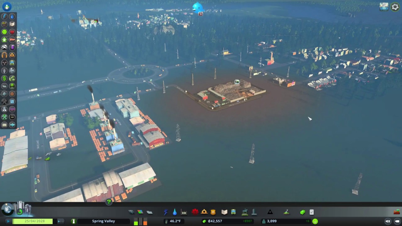 Cities Skylines Part 15 Relocating Landfill and Recycling Center