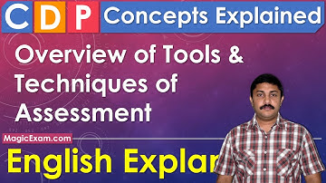 Overview of Tools & Techniques of Assessment CDP Concepts English Explanation