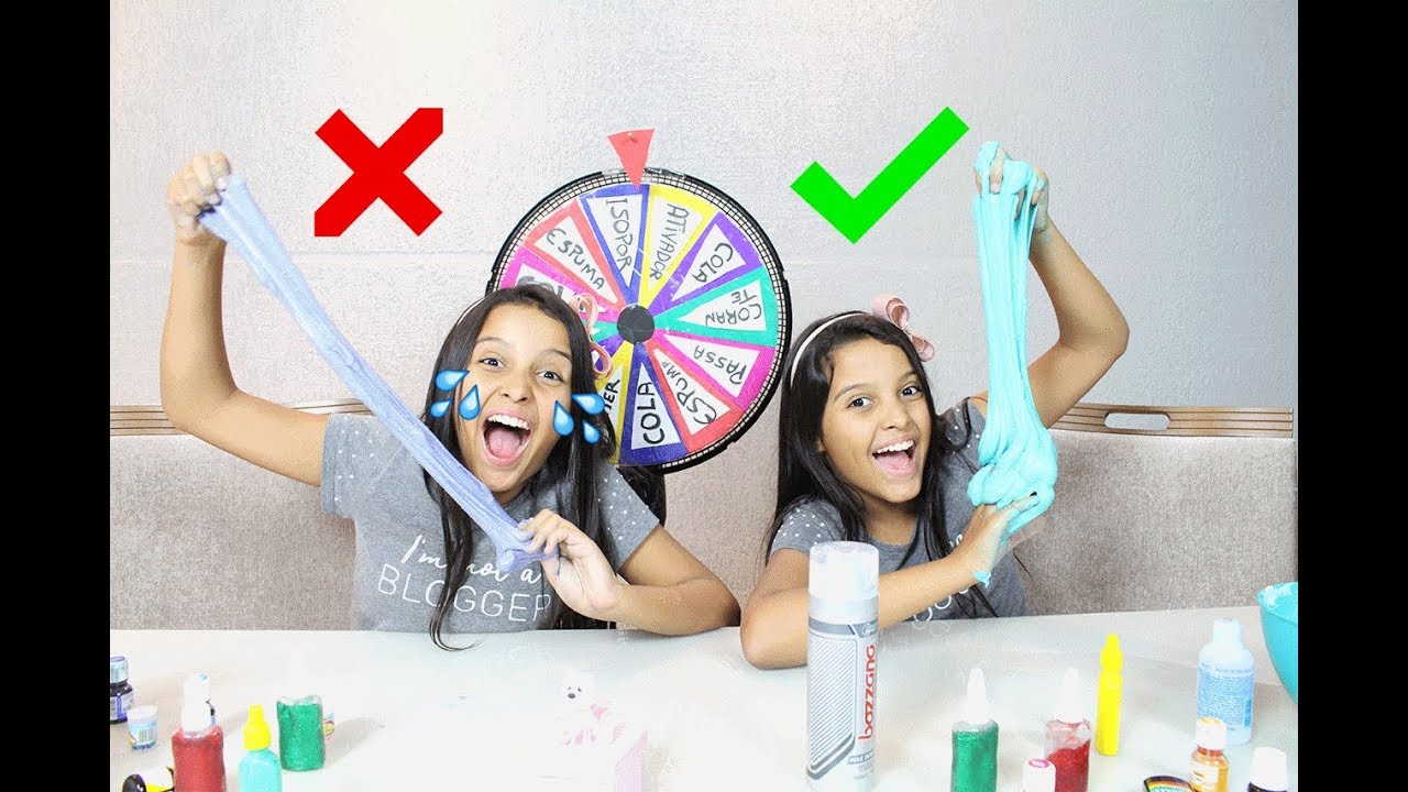 DESAFIO DA ROLETA MISTERIOSA DE SLIME (MYSTERY WHEEL OF SLIME CHALLENGE)