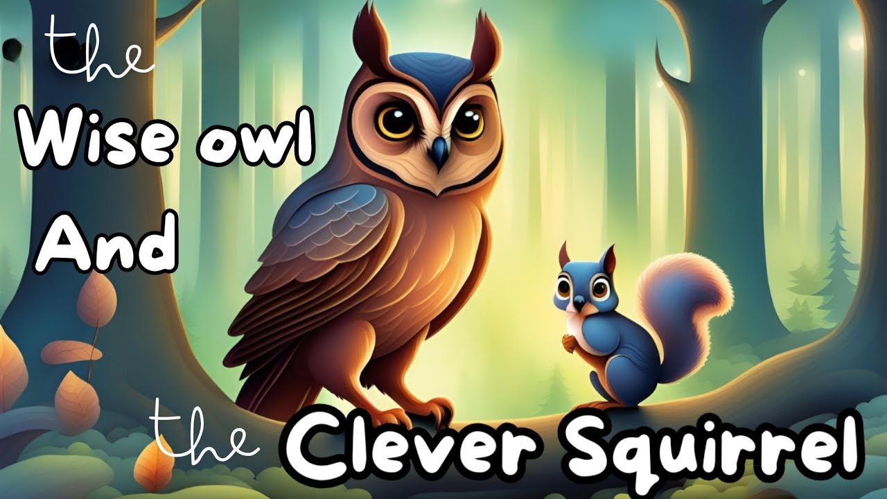 THE WISE OWL AND THE CLEVER SQUIRREL | learning story for kids / # ...
