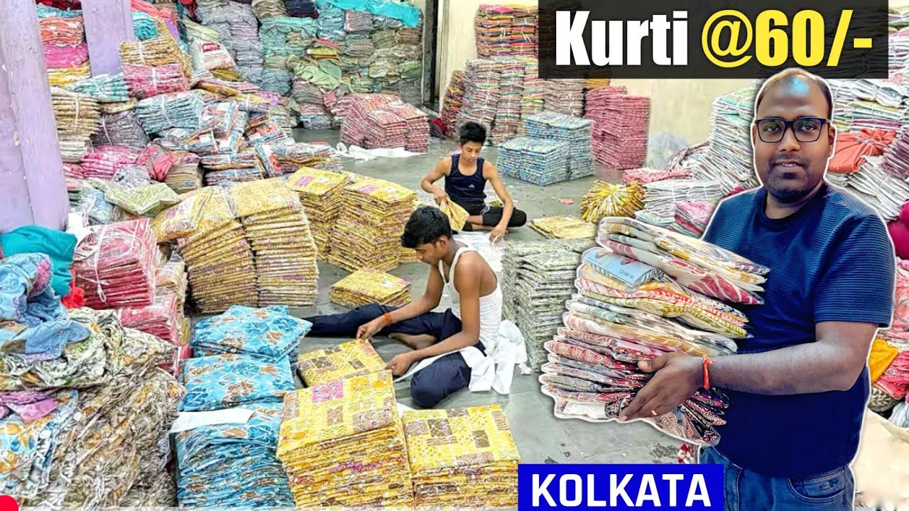 Kurti Manufacturer in Kolkata / Kurti Wholesale Market/ Kurti Wholesaler in Kolkata - Starting ₹60/-