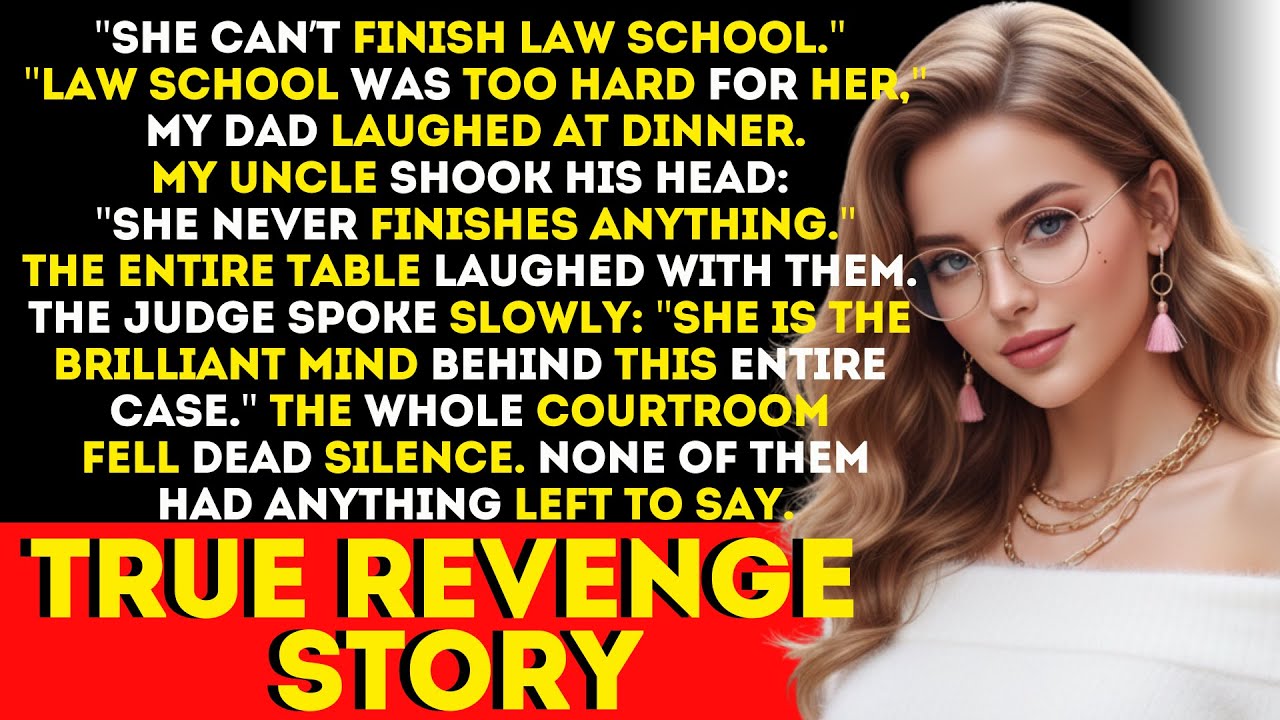 The prosecutor's voice echoed through the packed federal courtroom, but all I could hear was my father's condescending laugh from the Waldorf gala months earlier. "She will never graduate law...