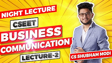 FREE CSEET Video Lecture Business Communication Lecture 2