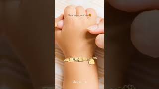 Custom Gold Baby Name Bracelet 👶✨ A Keepsake That Lasts