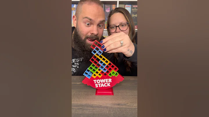 Who’s Gonna Win This Round Of Tower Stack?! #boardgames #couple #fun