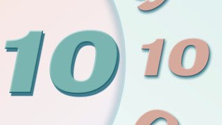 10 Second Countdown Timer With Ticking Sound Effect | 10 to 0 Countdown | Cool Timer