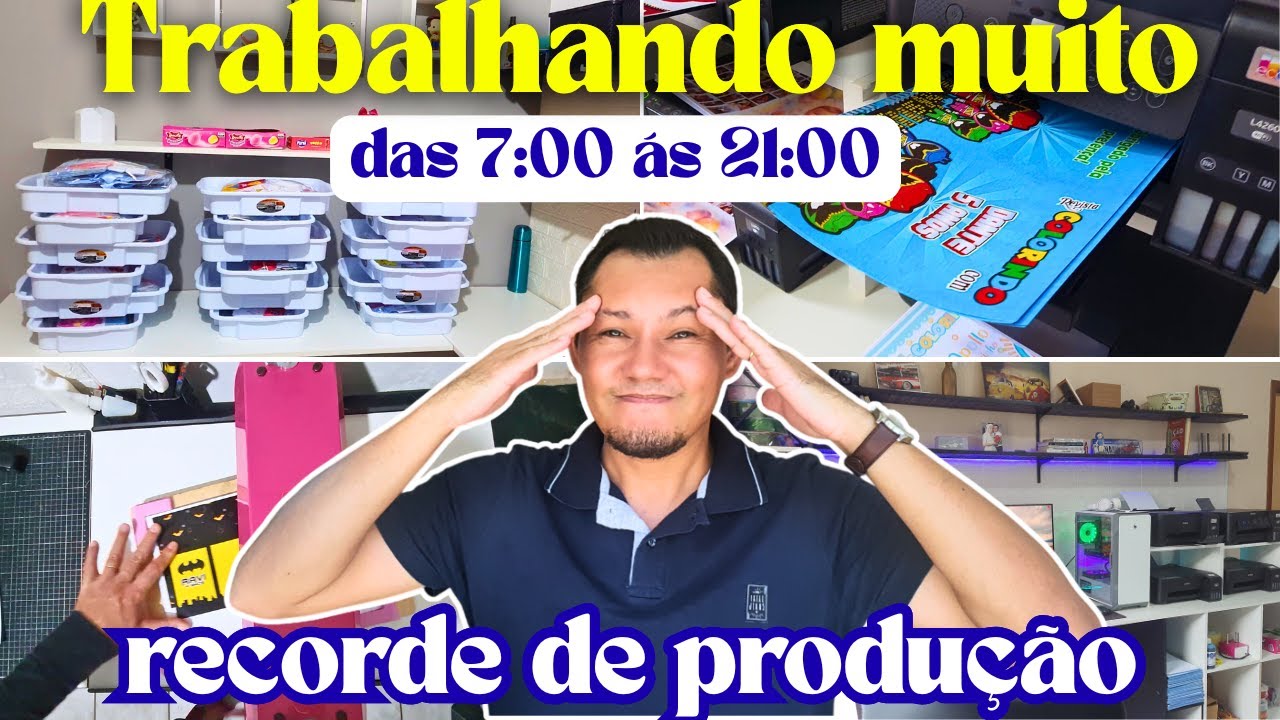 Trabalhamos Muito RECORDE de Produção com Personalizados da SHOPEE   | Rotina de Encomendas