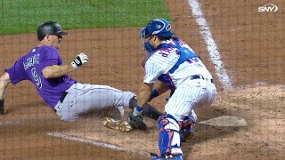 COL@NYM: Cespedes throws out LeMahieu after review