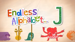 Endless Alphabet A to Z - Letter J - JOURNEY, JUGGLE, JUMBLE | Originator Games