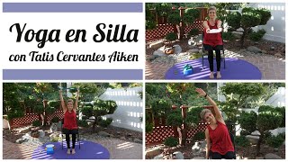 Yoga en Silla con Tatis! Practica Yoga usando un plato y una banda elástica