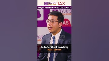Mayur Hazarika All India Rank-5 UPSC 2022 Topper #shorts