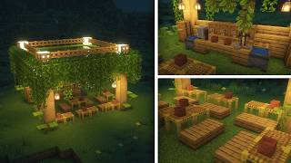 🌧️ Outdoor Rainy Moss Cafe / Bar ☕ | Minecraft Tutorial