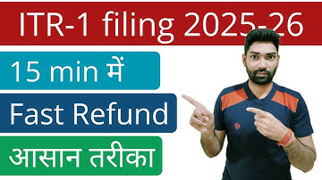 ITR filing online AY 2025 26 | Income Tax Return Excel utility 2025-26 kaise bhare | ITR 1 file 2025