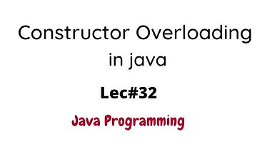 Constructor Overloading in Java with Solved Examples in Urdu Hindi