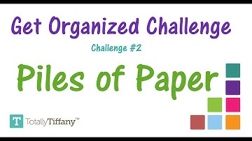 Get Organized Challenge 2 - Piles of Paper