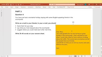 B1, Preliminary for Schools, PET 2, Test 2, Part 6, 7, 8 Writing