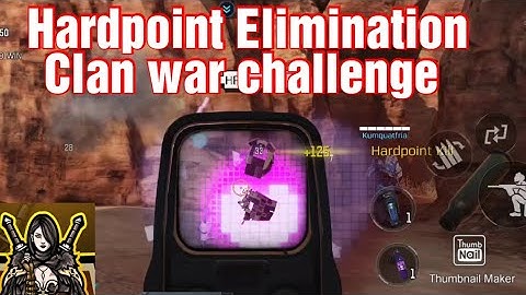 Hardpoint Elimination Clan war challenge in Hardpoint COD mobile