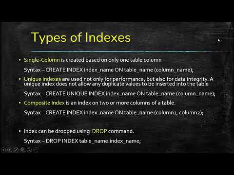 22. Indexes - SQL - @CodeFlew