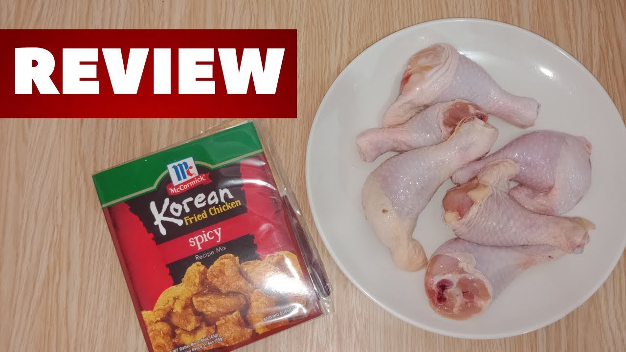 How to cook korean fried chicken using mccormick spicy recipe mix - YouTube
