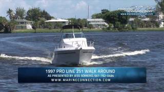 1997 Pro Line 251 Walk Around by Marine Connection Boat Sales, WE EXPORT!