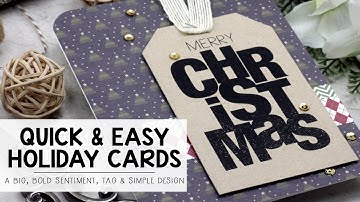 Quick and Easy Holiday Cards with Patterned Paper | Unity Stamp Company