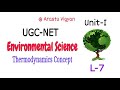 Thermodynamics Concept  Unit -1 #environmentalscience #ugcnet