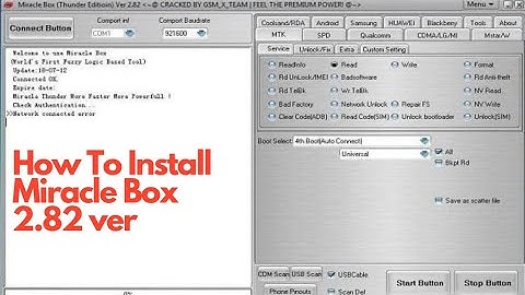 How To Install & Crack Miracle Box Ver 2.82