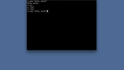 Section 2.3: “Printing” (Ruby)