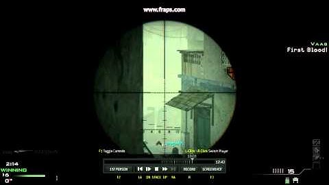 Modern Warfare 3 Sniper Longshot + Headshot