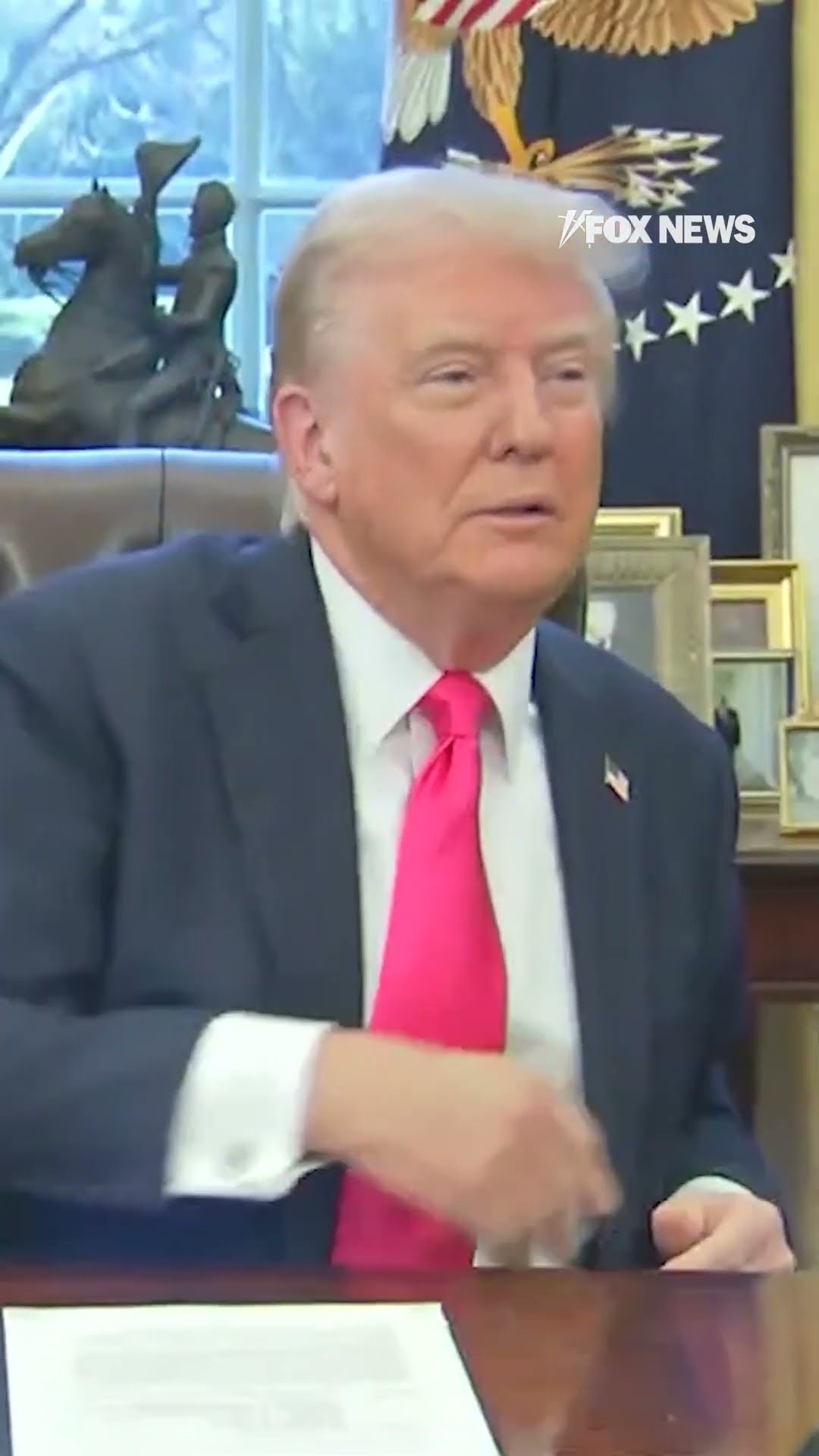 President Trump tosses pen to be sent to Jack Smith