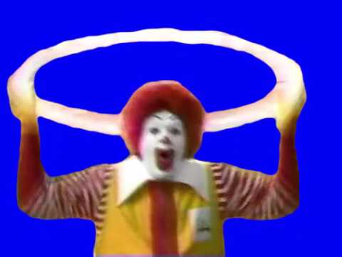 YTPMV/MAD Source, Ronald McDonald Playing with a Portal in Blue Screen