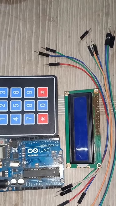 Keypad Liquid Crystal l2c Arduino Uno Keypad number Check Project - YouTube
