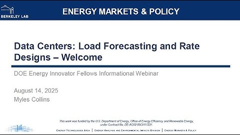 Data Centers: Load Forecasting and Rate Designs