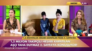 Instagram fenomeni aşçı Taha Duymaz ilk kez konuştu.