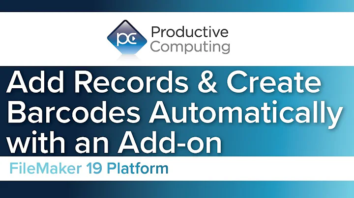 Automate New Record Creation with FileMaker Barcode Add-on