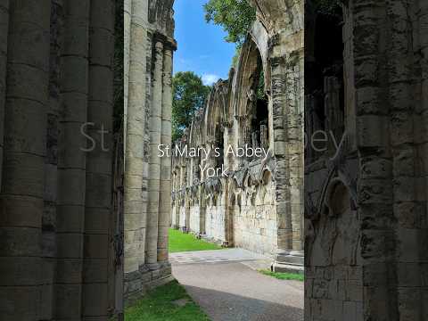📍St Mary's Abbey, York #york #england #travel #uk #ruins #medieval #shorts