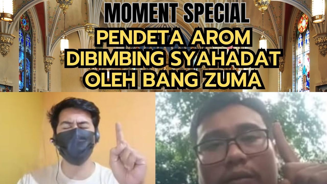 Moment Special Pendeta Arom Mengucapkan Syahadat Dibimbing Bang Zuma.. 