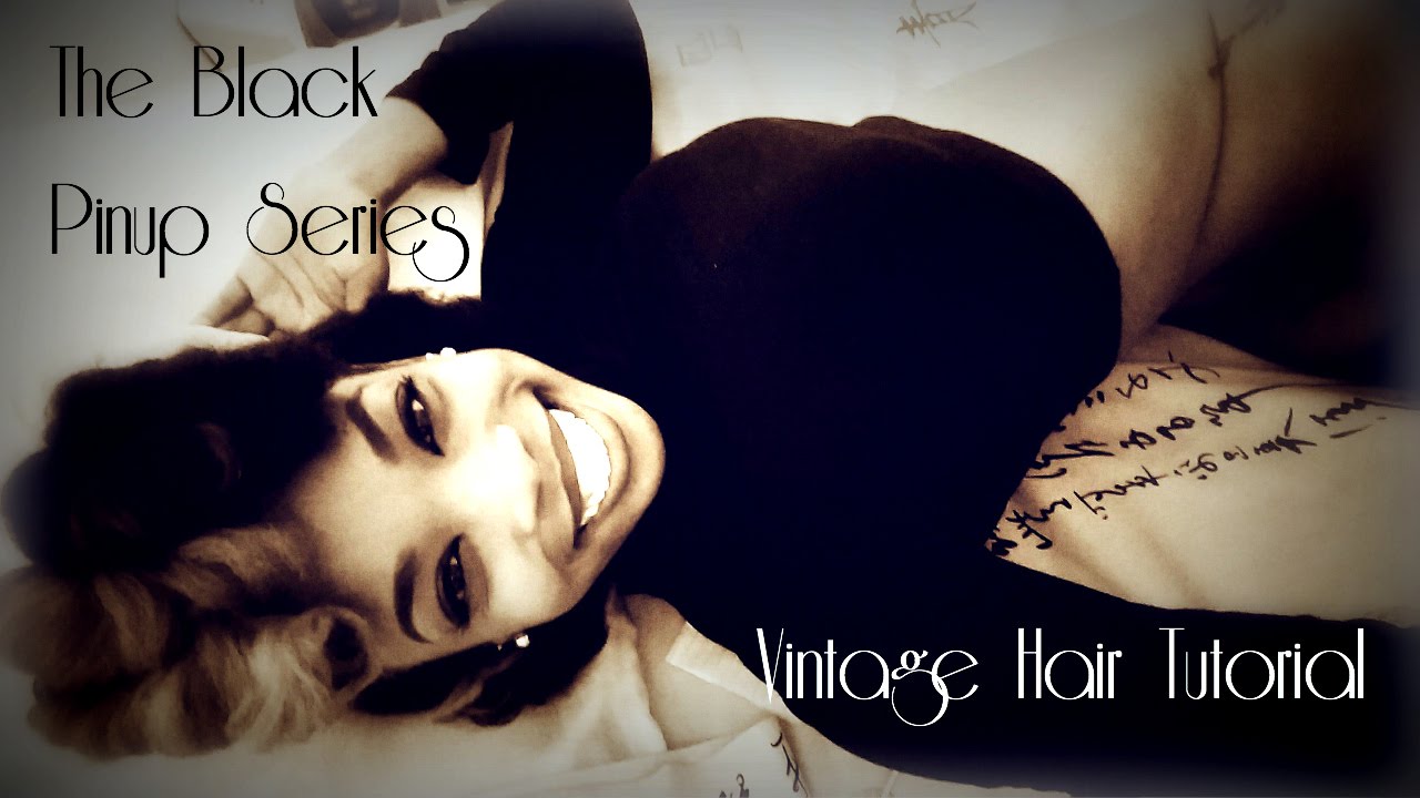 Vintage Pinup Hairstyle on 4C Natural Hair | The Black Pinup Series ***GIVEAWAY WINNER ANNOUNCED!***