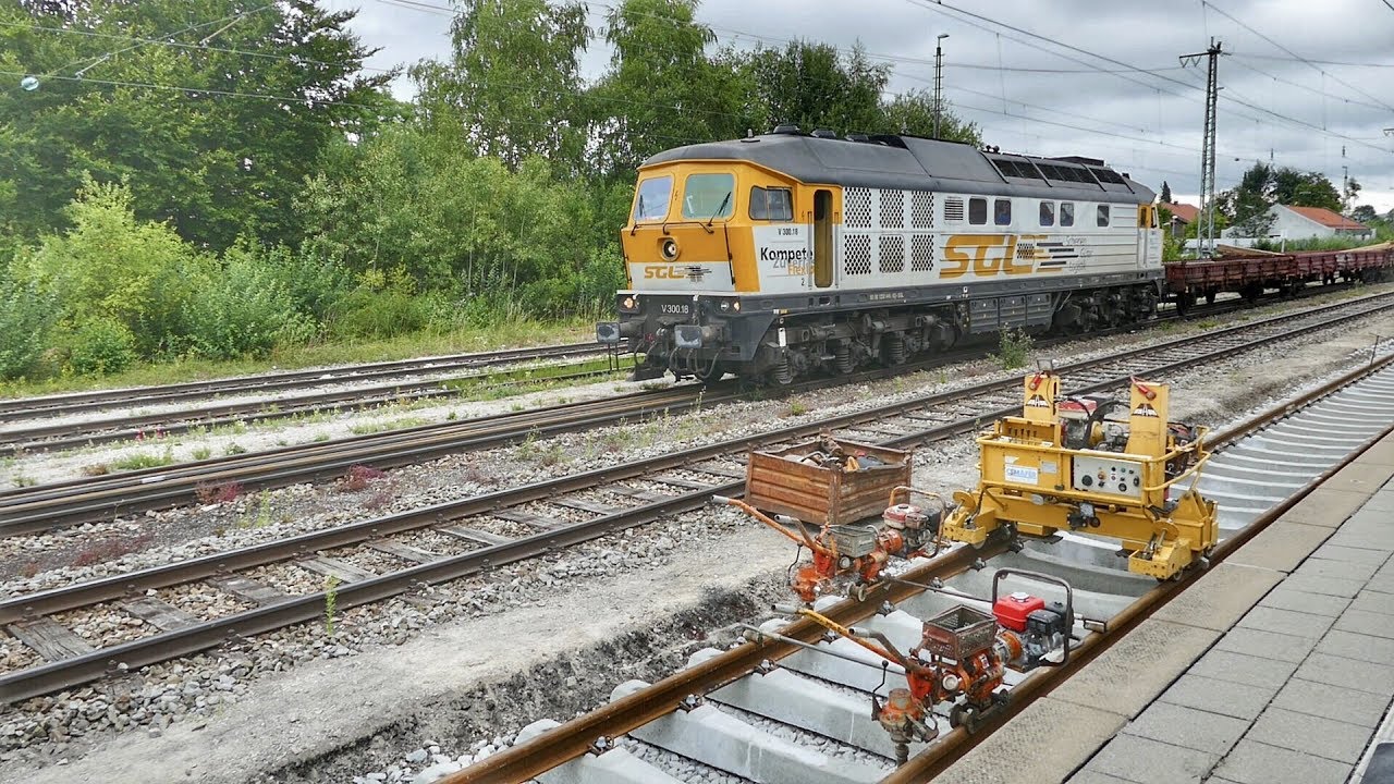 # 4 - Gleisbauarbeiten im Bahnhof Holzkirchen - Die Ludmilla ist zurück / Das 1. Gleis liegt bereits