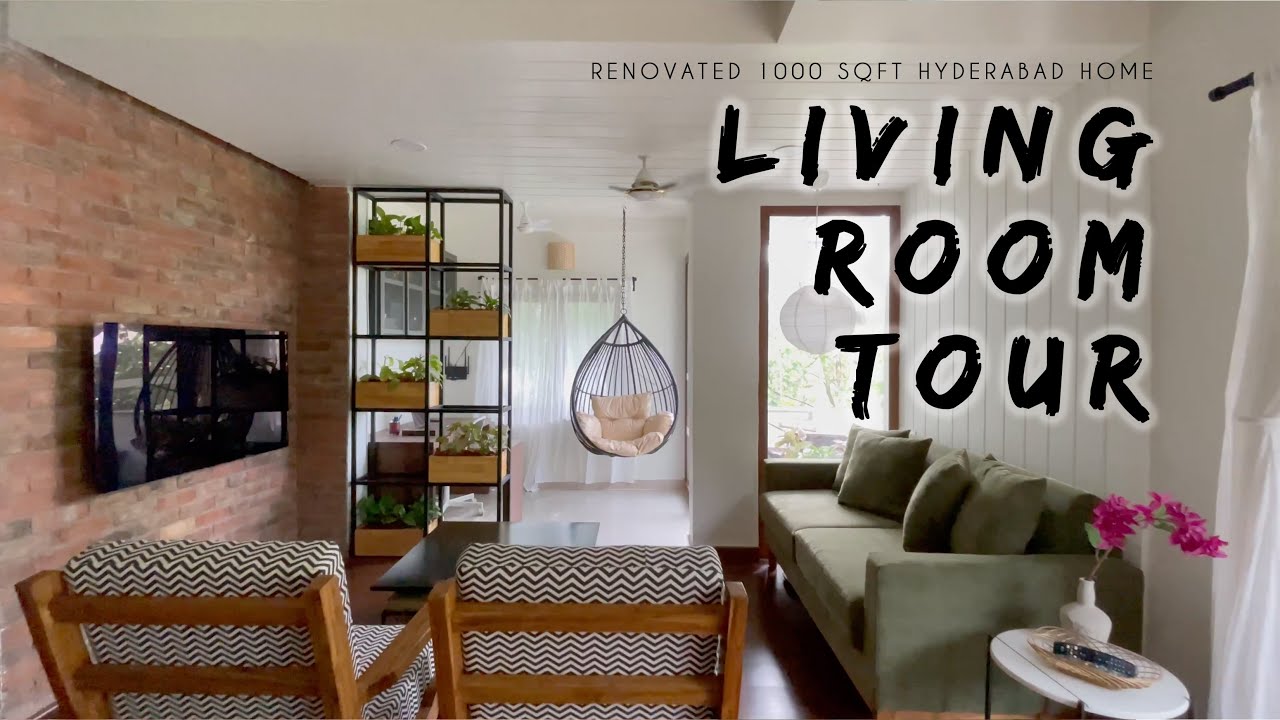 LIVING ROOM TOUR | Renovated 1000 sqft Hyderabad Home | Kiranmayee Madupu