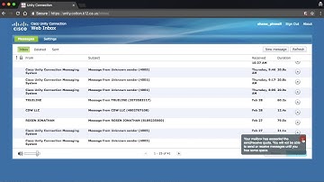 Voicemail Web Portal