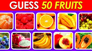 Guess 50 Fruits in 5 Seconds...! Easy to Hard