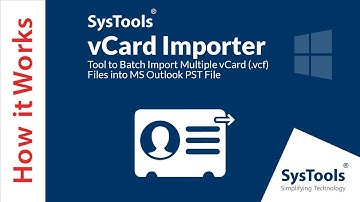 Meerdere vCard-bestanden in batch importeren in MS Outlook PST | Gemakkelijke methode