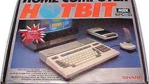 Mostrando o antigo computador MSX Hotbit da Sharp!
