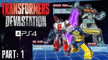Transformers: Devastation - Gameplay Part 1 [PS4] 720p [HD]